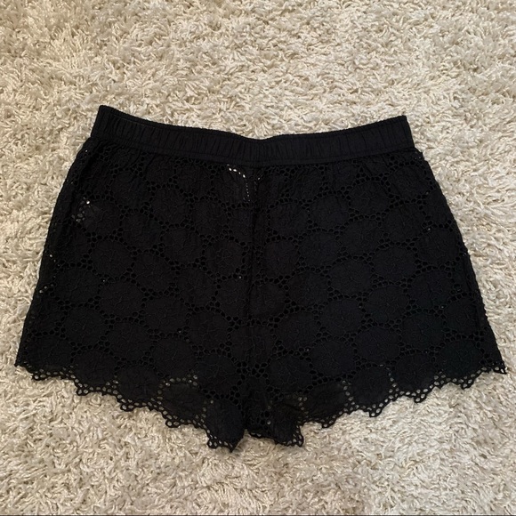 Black Lace Joe Fresh Pajama Shorts - Picture 1 of 4